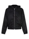 Rick Owens Drkshdw Insulated Jackets With Hood And Pockets In Black