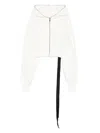 Rick Owens Drkshdw Hooded Zip-up Top In Neutral