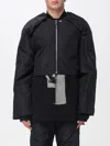 Rick Owens Drkshdw Cropped Bomber Jacket In Blue