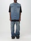 Rick Owens Drkshdw Indigo Hollywood Sl Tommy Jumbo Denim Overshirt In Indigo