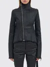 Rick Owens Drkshdw Asymmetrical Zip Jacket In Black
