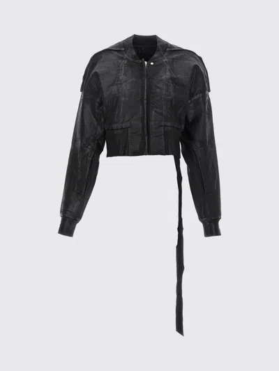 Rick Owens Drkshdw Flight Bomber Jacket In Black
