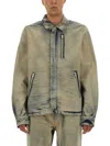 Rick Owens Drkshdw Casual Jacket With Concealed Zipper In Neutral