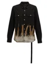 Rick Owens Drkshdw Outershirt In Black/terra