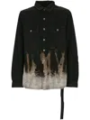 Rick Owens Drkshdw Outershirt In Black/terra