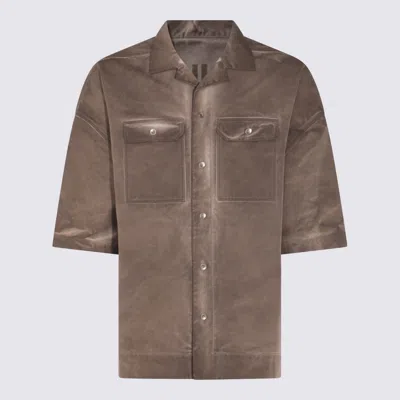 Rick Owens Drkshdw Brown Magnum Tommy Casual Jacket