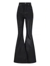 Rick Owens Drkshdw Black Bias Bootcut Jeans In Black