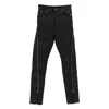 Rick Owens Drkshdw Coated Bolan Banana Jeans With Zippers In Black