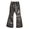 Rick Owens Drkshdw Crackled-effect Flared Jeans In Black