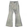 Rick Owens Drkshdw Bolan Flared Jeans With A Faded Effect In Blue