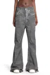 Rick Owens Drkshdw Gray Hollywood Geth Belas Lounge Pants In Gray