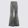 Rick Owens Drkshdw Jeans Mineral Pearl In Animal Print
