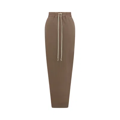 Pre-owned Rick Owens Drkshdw Jersey Pull On Pillar Skirt 'dust' | Grey | Women's Size S In Gray
