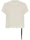 Rick Owens Drkshdw Jersey T-shirt In Nude