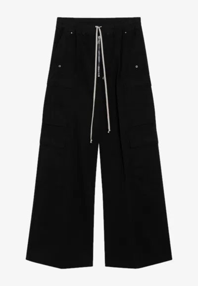 Rick Owens Drkshdw Jumbo Bela Double Cargo Pants In Black