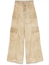 Rick Owens Drkshdw Jumbo Belas Cargo Pants In Neutrals