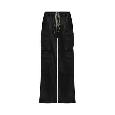 Pre-owned Rick Owens Drkshdw Jumbo Belas Cargo Trousers 'black/wax' | Men's Size S