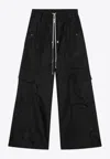Rick Owens Drkshdw Jumbo Belas Double Cargo Pants In Black