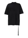 Rick Owens Drkshdw 'jumbo' Black Crewneck T-shirt With Oversized Band In Cotton Man In Black