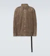 Rick Owens Drkshdw Jumbo Corduroy Oversized Cotton Jacket In Brown