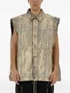 Rick Owens Drkshdw Jumbo Cotton Gilet In Black