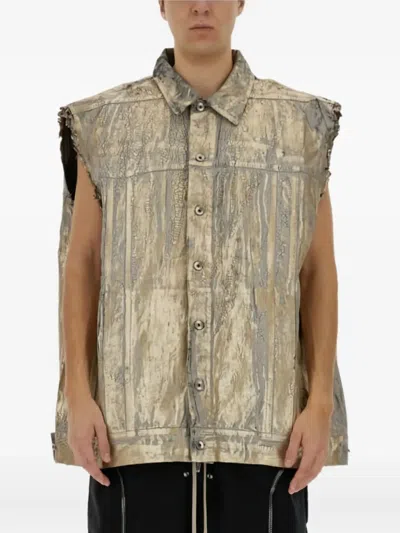RICK OWENS DRKSHDW JUMBO COTTON GILET