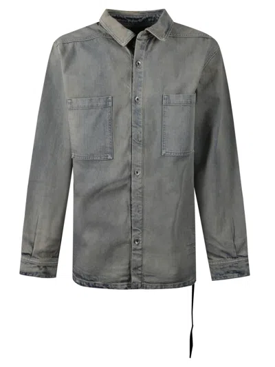 Rick Owens Drkshdw Jumbo Denim Jacket In Blue