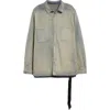 Rick Owens Drkshdw Jumbo Denim Outershirt In Gray
