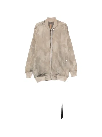 Rick Owens Drkshdw Jumbo Flight Bomber Jacket In Neutral