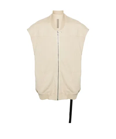Rick Owens Drkshdw Jumbo Flight Cotton Vest In Nude