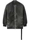 Rick Owens Drkshdw Jumbo Flight Jacket In Grey