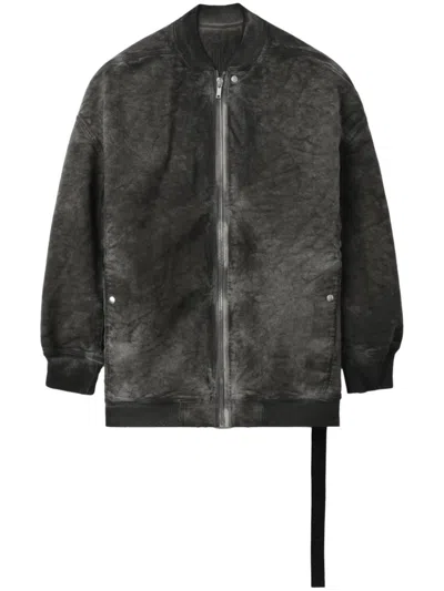 Rick Owens Drkshdw Jumbo Flight Jacket In Grey