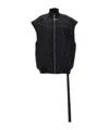 Rick Owens Drkshdw Jumbo Flight Zip-up Vest In Black