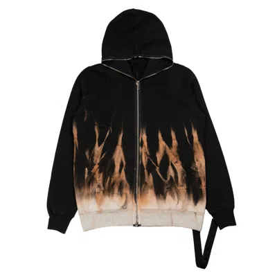 RICK OWENS DRKSHDW JUMBO GIMP HOODIE IN BLACK