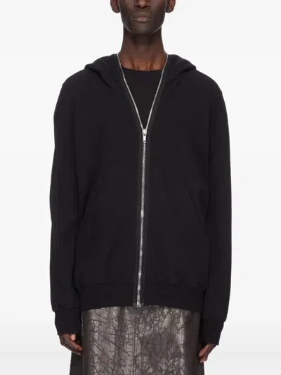 Rick Owens Drkshdw Jumbo Gimp Zip-fastening Hoodie In Black