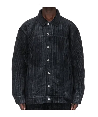 Rick Owens Drkshdw Jumbo Jacket In Blue