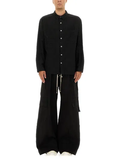 Rick Owens Drkshdw Jumbo Outershirt In Black