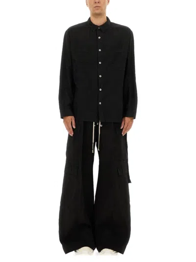 Rick Owens Drkshdw Jumbo Outershirt" Shirt In Black