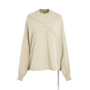 RICK OWENS DRKSHDW JUMBO PENTA SEAM CRATER SWEATSHIRT