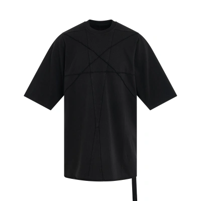 Rick Owens Drkshdw Jumbo Penta Short Sleeve T-shirt In Black