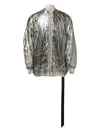 Rick Owens Drkshdw Silver Concordians Jumbo Peter Flight Bomber Jacket In Neutral