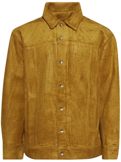Rick Owens Drkshdw Jumbo Shirt Jacket In Brown