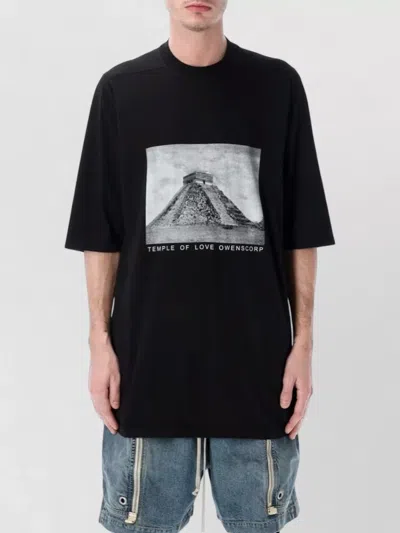 Rick Owens Drkshdw Jumbo Short Sleeve Oversized Cotton T Shirt In Black
