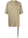 Rick Owens Drkshdw Jumbo Short-sleeved T-shirt In Green