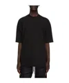 Rick Owens Drkshdw Drkshdw By Rick Owens Oversized Cotton T-shirt With Geometric Design And Relaxed Fit In Black