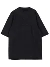 Rick Owens Drkshdw Black Jumbo T-shirt In Black