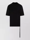 Rick Owens Drkshdw 'jumbo' Black Crewneck T-shirt With Oversized Band In Cotton Man