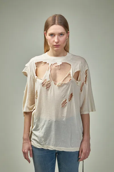 Rick Owens Drkshdw Jumbo Ss T In White
