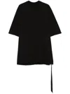Rick Owens Drkshdw 'jumbo' Black Crewneck T-shirt With Oversized Band In Cotton Man In Schwarz