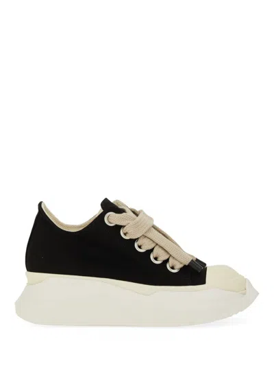 Rick Owens Drkshdw "jumbolace Abstract Low Sneaks" Sneaker In Black